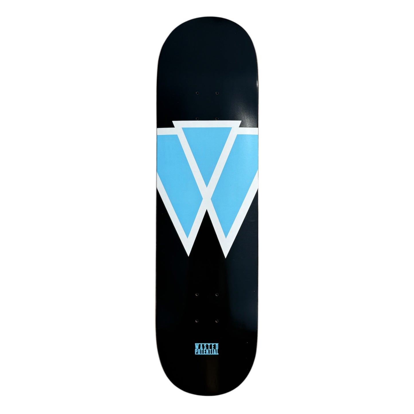 Wasted Potential Logo Skateboard Deck - Black