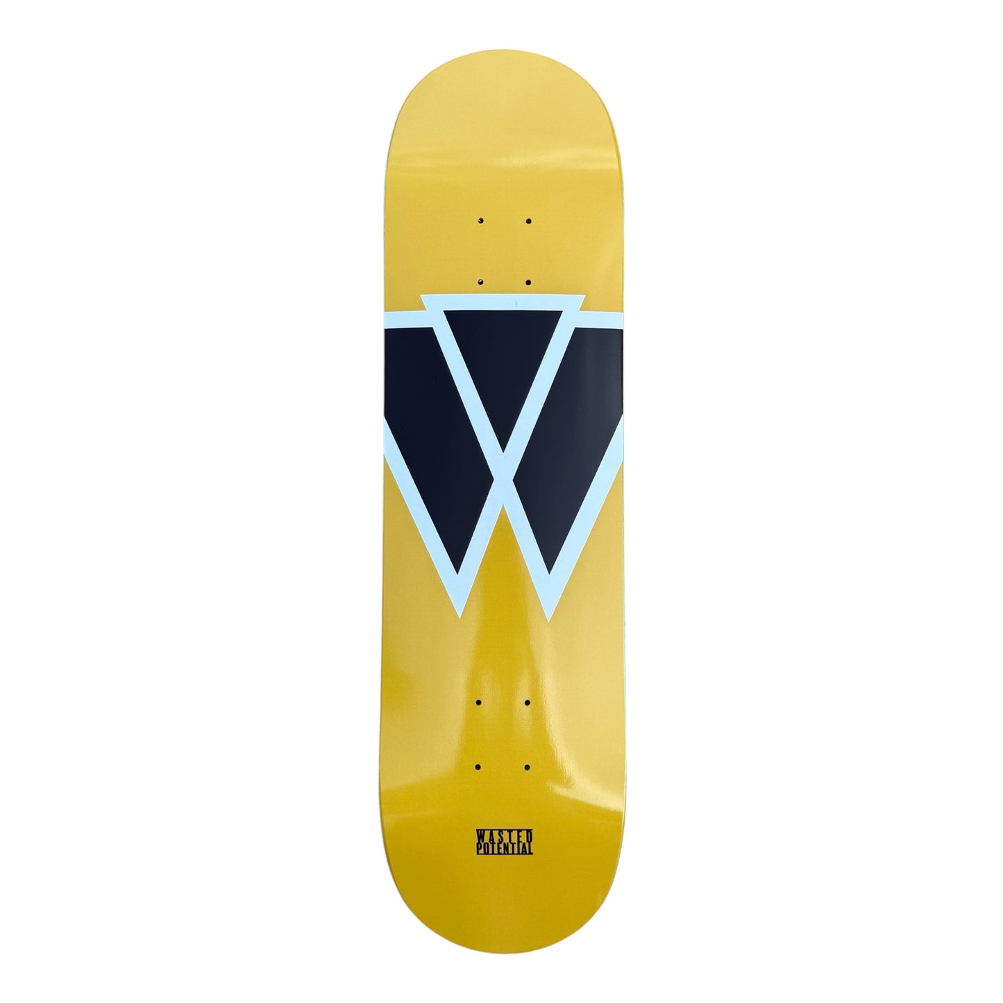 Wasted Potential Logo Skateboard Deck - Yellow