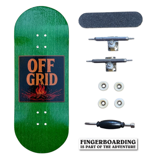 Off Grid Campfire Logo Fingerboard Complete