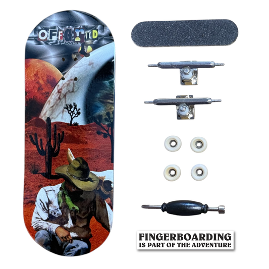 Off Grid "Psychedelic Cowboy" Fingerboard Complete