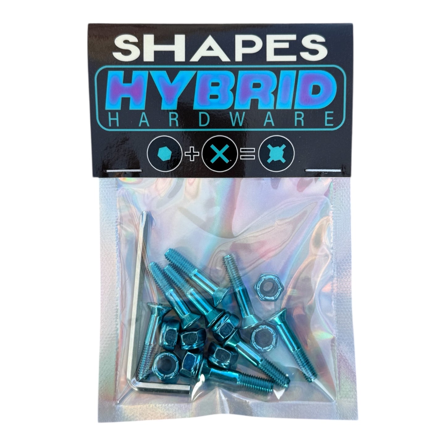 SHAPES 1” Hybrid Hardware - Blue