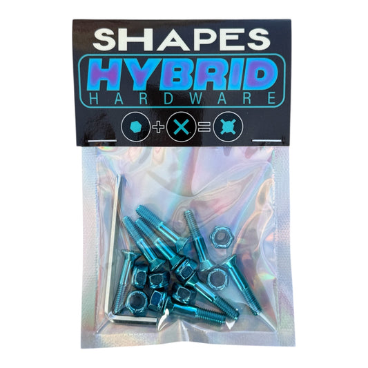 SHAPES 1” Hybrid Hardware - Blue