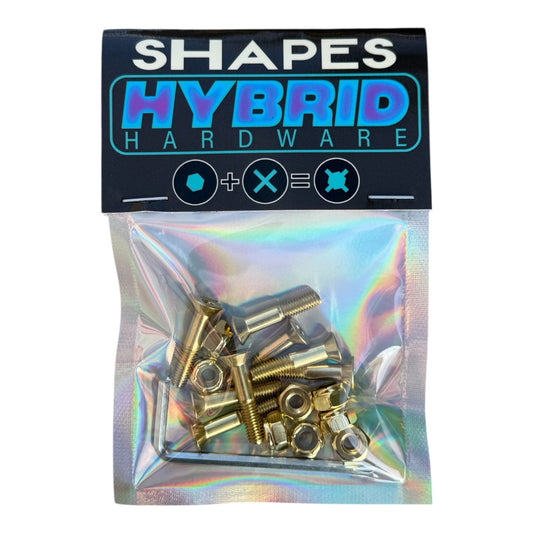 SHAPES 1” Hybrid Hardware - Gold