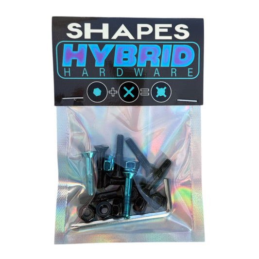 SHAPES 1” Hybrid Hardware - Black & Blue